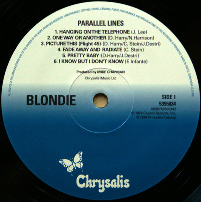 Blondie - Parallel Lines Reissue EU Pressing Vinyl LP (Used)
