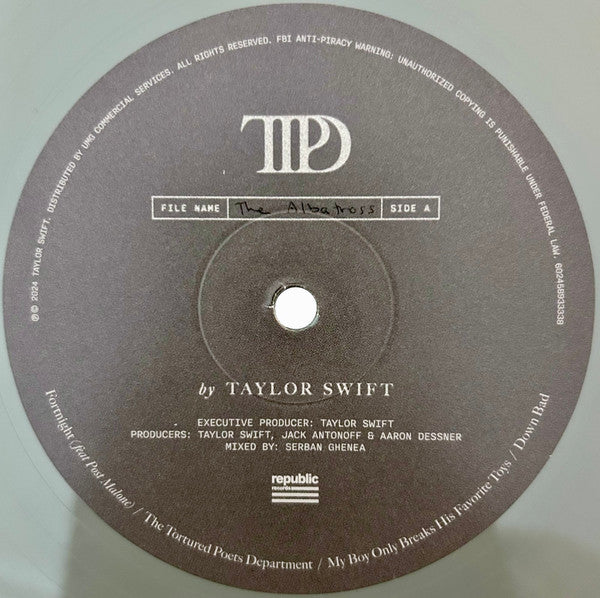 Taylor Swift - The Tortured Poets Department Smoke Gray Coloured Vinyl 2LP (Used)