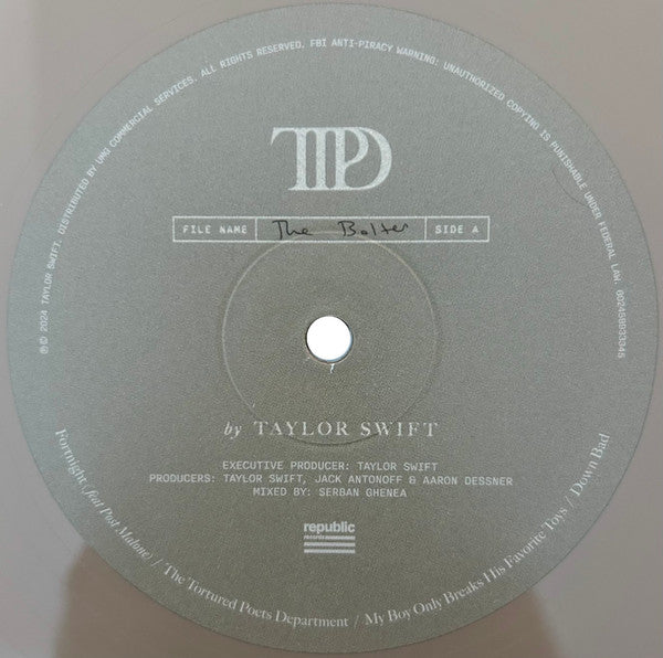 Taylor Swift - The Tortured Poets Department Parchment Beige Coloured Vinyl 2LP (Used)