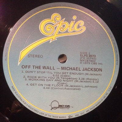 Michael Jackson - Off The Wall Aus Pressing Vinyl LP (Used)