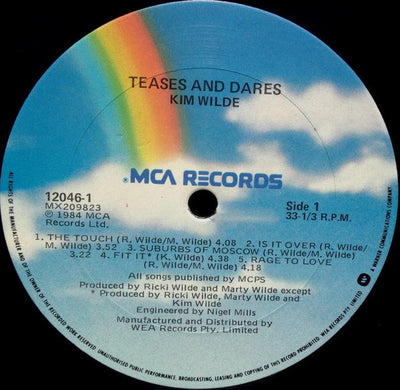Kim Wilde - Teases & Dares Vinyl LP (Used)