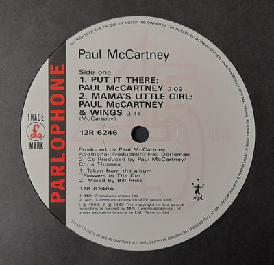 Paul McCartney - Put It There 12" Vinyl Single (Used)