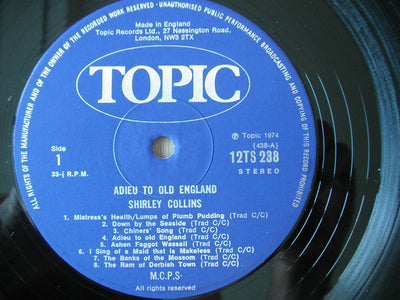 Shirley Collins - Adieu To Old England Vinyl LP (Used)