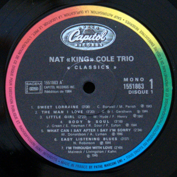 Nat "King" Cole Trio - Classics Box Set Vinyl 3LP (Used)