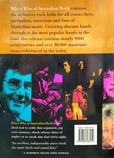 Who’s Who Of Australian Rock By Chris Spencer Book 5th Ed (2002)
