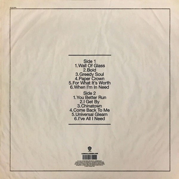 Liam Gallagher - As You Were Vinyl LP (Used)