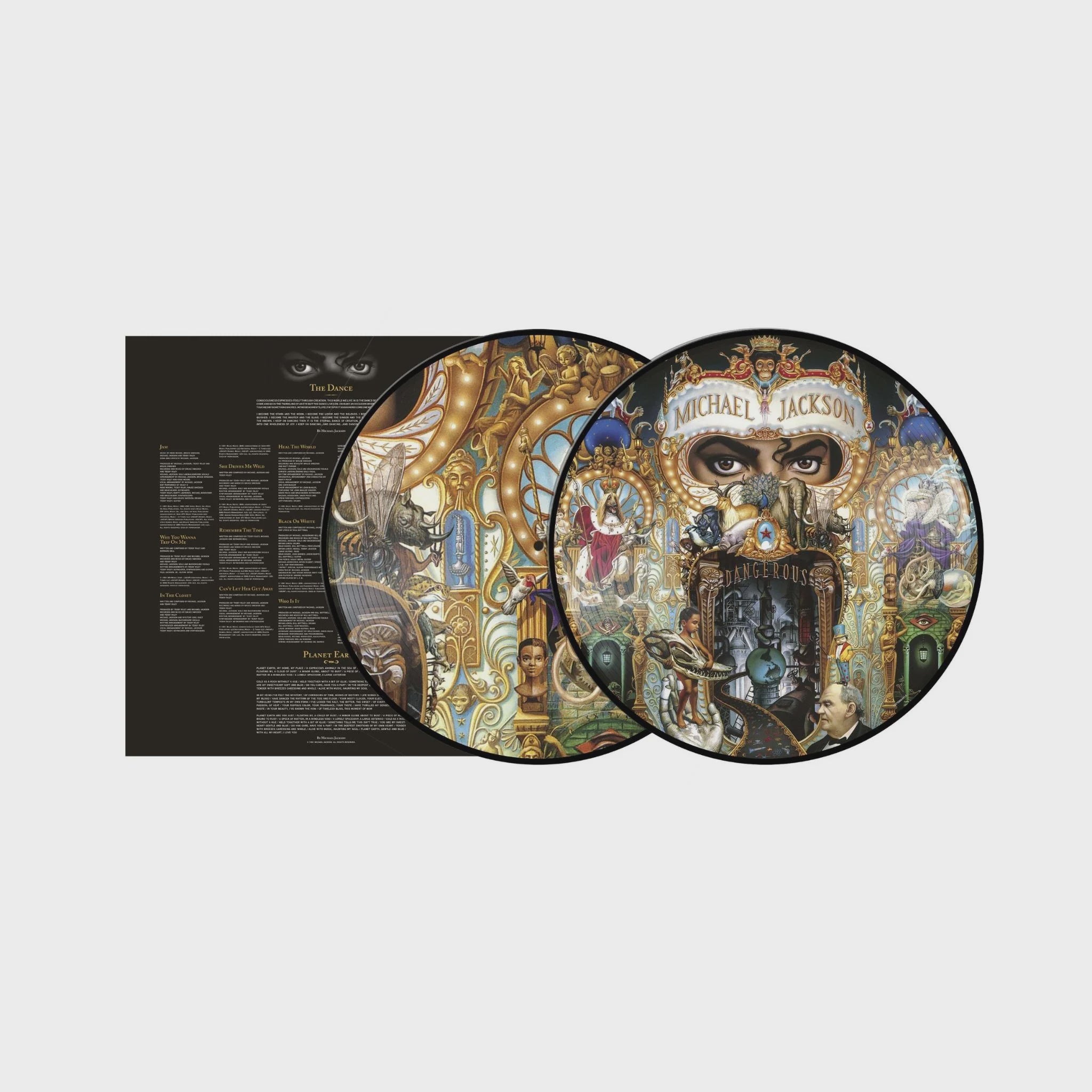 Michael Jackson - Dangerous Limited Edition Picture Disc Vinyl 2LP