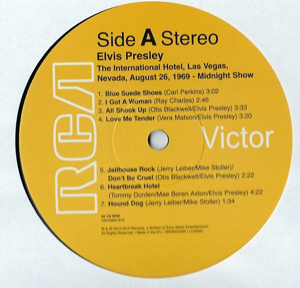 Elvis Presley - Live At The International Hotel, Las Vegas NV August 26, 1969 Live Vinyl 2LP (Used)