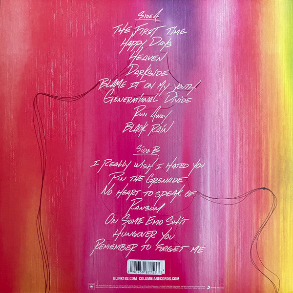 Blink-182 - Nine Limited Edition Magenta Neon Coloured Vinyl LP (Used)