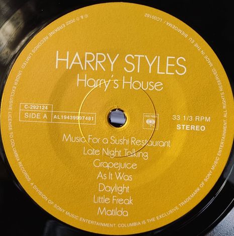 Harry Styles - Harry's House Vinyl LP (Used)