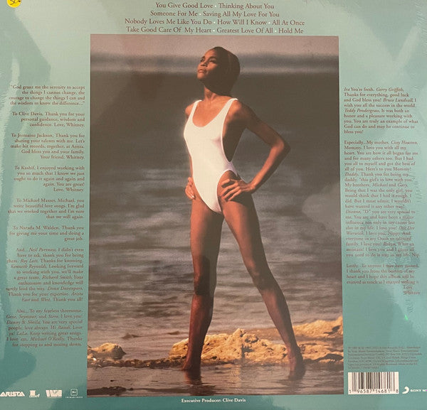 Whitney Houston - Whitney Houston Transparent Peach Coloured Vinyl LP (Used)