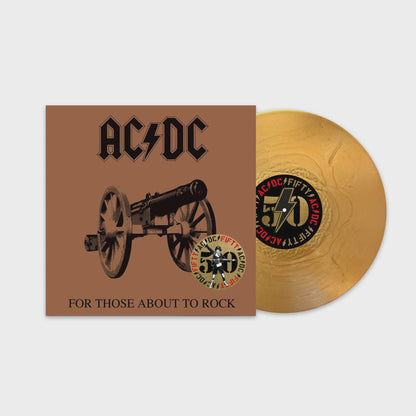 AC/DC - For Those About To Rock (We Salute You) 180gm Gold Nugget Coloured Vinyl LP