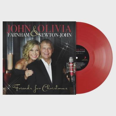 John Farnham & Olivia Newton John - Friends For Christmas Red Coloured Vinyl LP