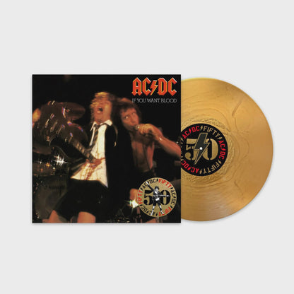 AC/DC - If You Want Blood You've Got It Gold Coloured Vinyl LP