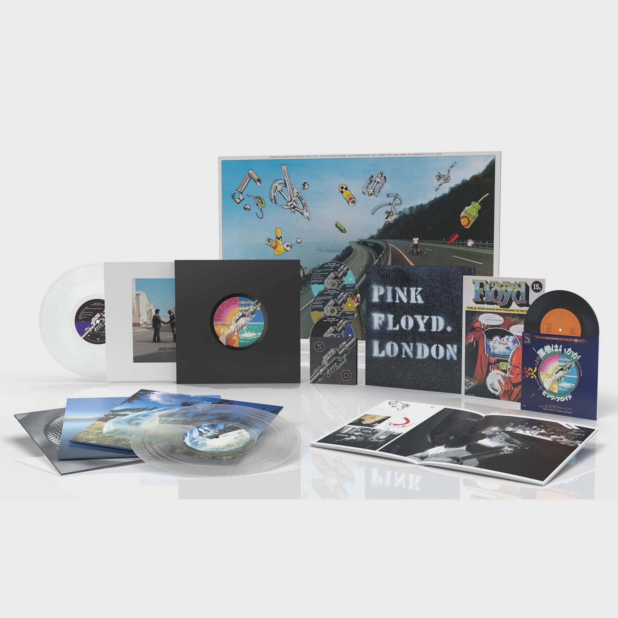 Pink Floyd - Wish You Were Here 50 Deluxe Boxset 2CD + Blu Ray + Book + 4LP + 7" Vinyl Single
