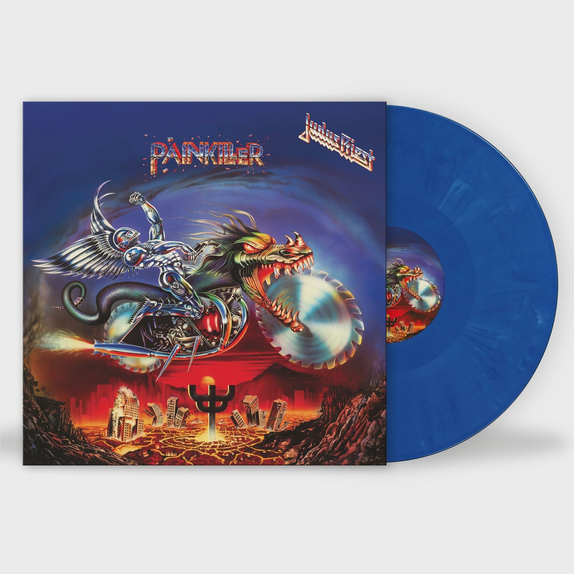 Judas Priest - Painkiller 35th Anniversary Blue/White Marble Coloured Vinyl LP
