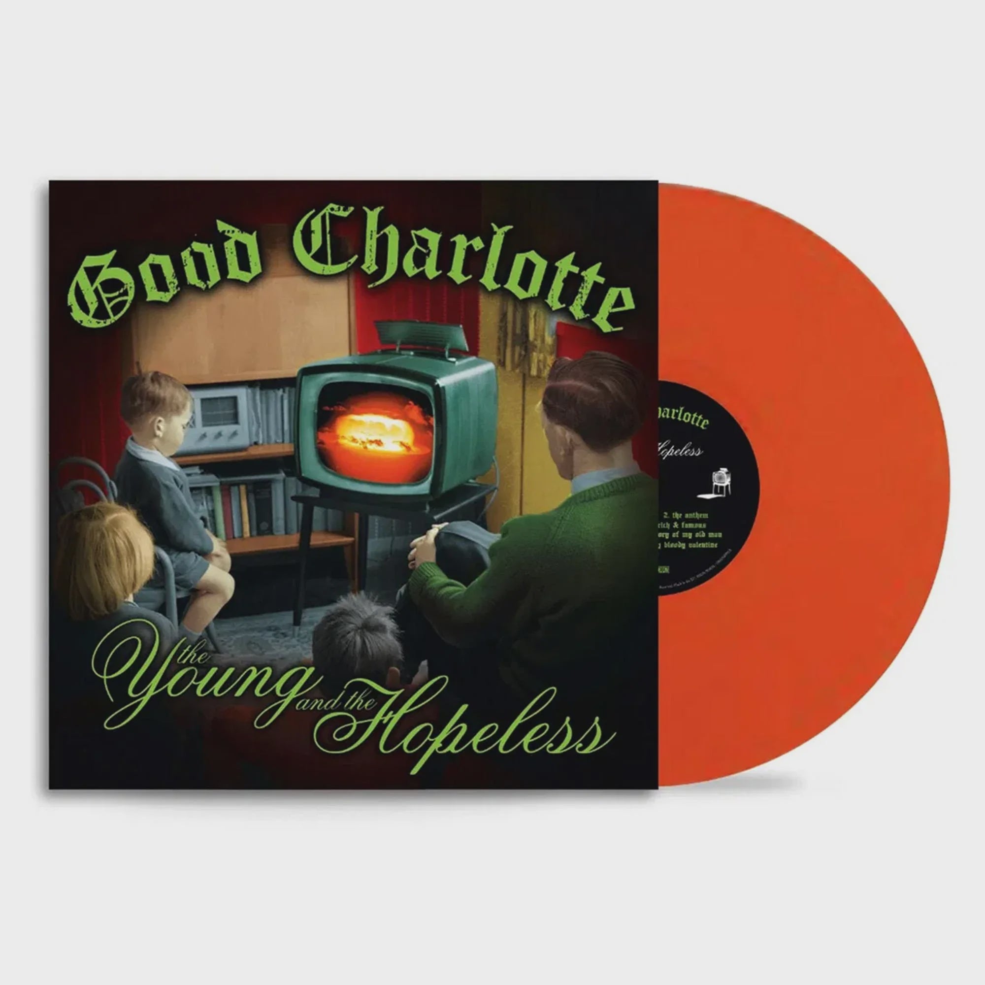 Good Charlotte - The Young And The Hopeless Nuclear Orange Coloured Vinyl LP