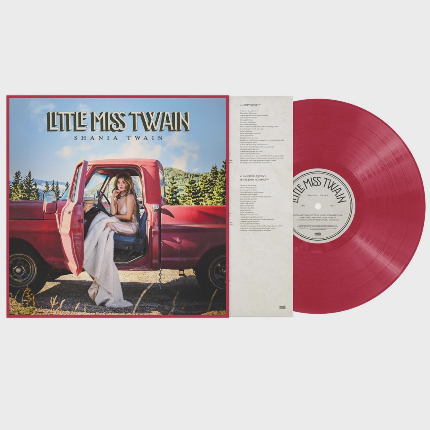 Shania Twain - Little Miss Twain Rosie Red Coloured Vinyl LP