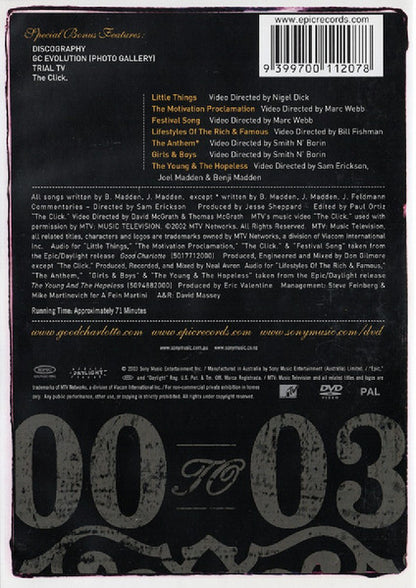 Good Charlotte - Video Collection DVD