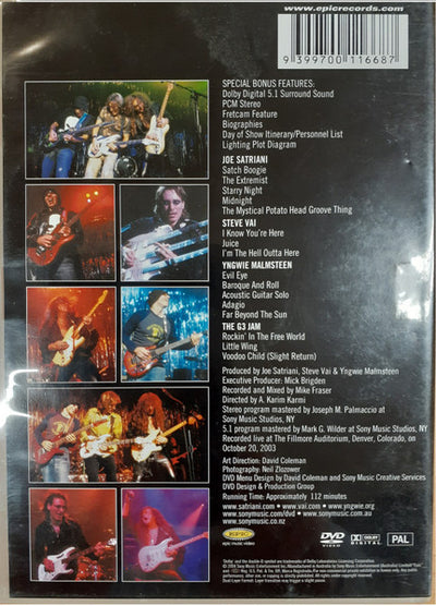 G3, Joe Satriani, Steve Vai, Yngwie Malmsteen – G3 Live In Denver DVD