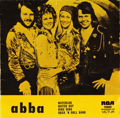 ABBA - Waterloo / Watch Out / Ring Ring / Rock 'N Roll Band 7" Vinyl EP (Used)