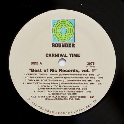 Various Artists - Carnival Time! The Best Of Ric Records Vol. 1 Vinyl LP (Used)