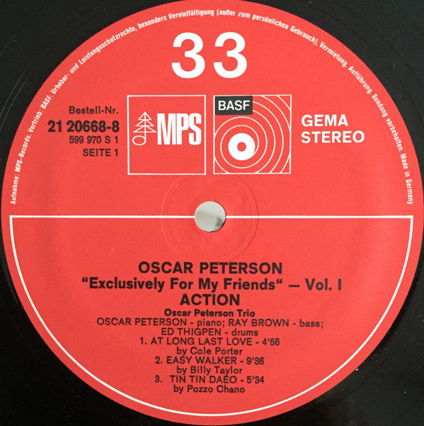 Oscar Peterson - Action Gatefold Vinyl LP (Used)