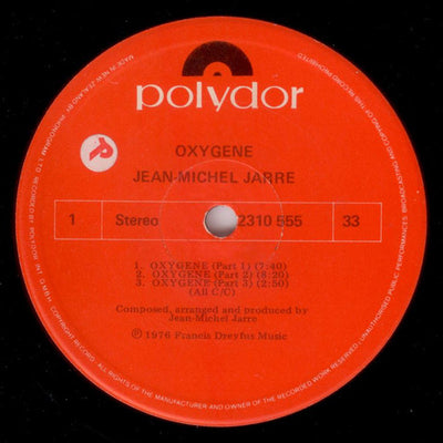Jean-Michel Jarre - Oxygene Vinyl LP (Used)