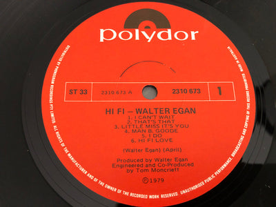 Walter Egan - Hi Fi Vinyl LP (Used)