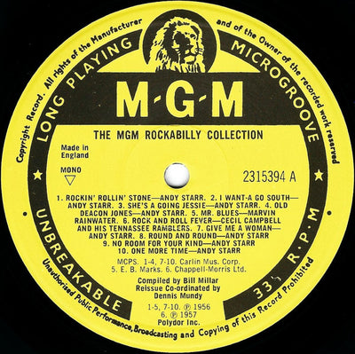 Various Artists - The M.G.M. Rockabilly Collection Vinyl LP (Used)