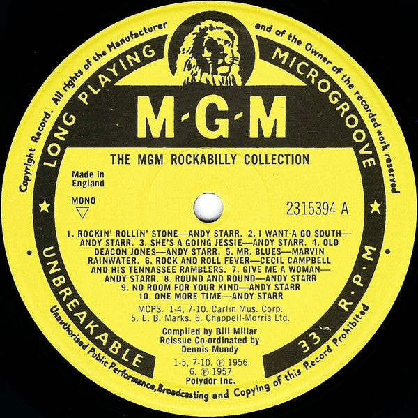 Various Artists - The M.G.M. Rockabilly Collection Vinyl LP (Used)