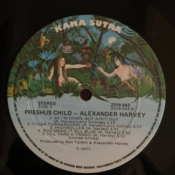 Alex Harvey - Preshus Child Vinyl LP (Used)