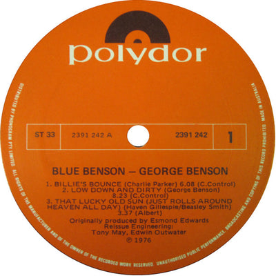 George Benson - Blue Benson Vinyl LP (Used)