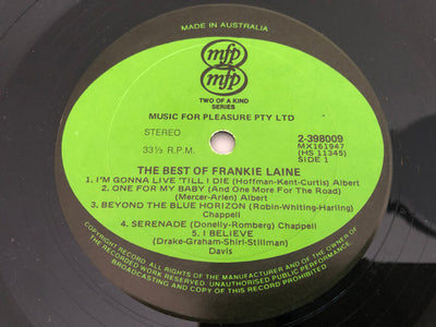 Frankie Laine - The Best Of Frankie Laine Vinyl 2LP (Used)