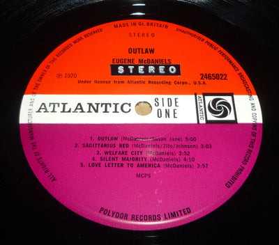 Eugene McDaniels - Outlaw Vinyl LP (Used)