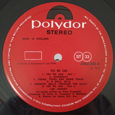 Lee Dorsey - Yes We Can Vinyl LP (Used)