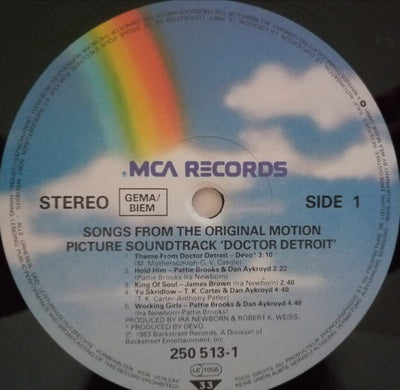 Soundtrack - Doctor Detroit Original Motion Picture Soundtrack Vinyl LP (Used)