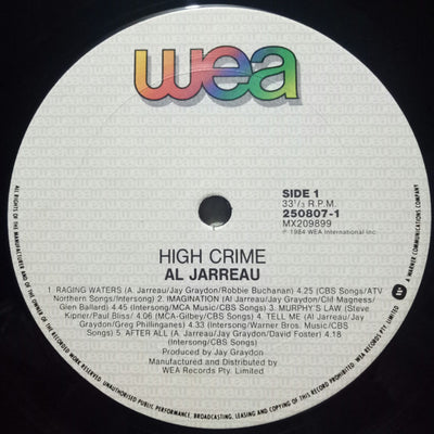 Al Jarreau - High Crime Vinyl LP (Used)