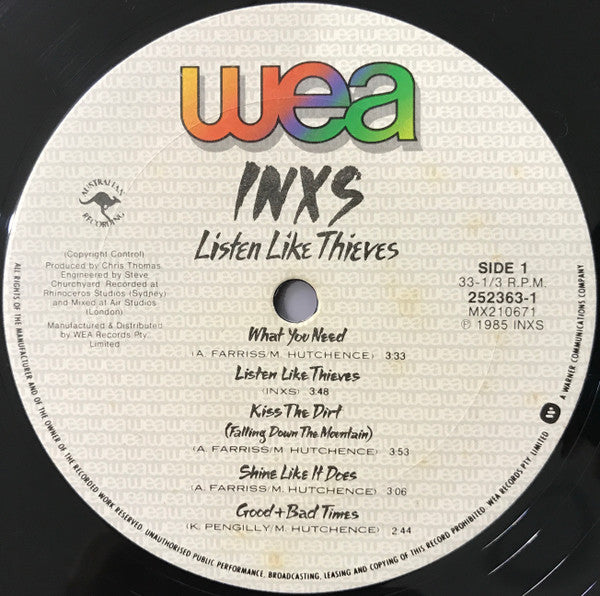 INXS - Listen Like Thieves Vinyl LP (Used)