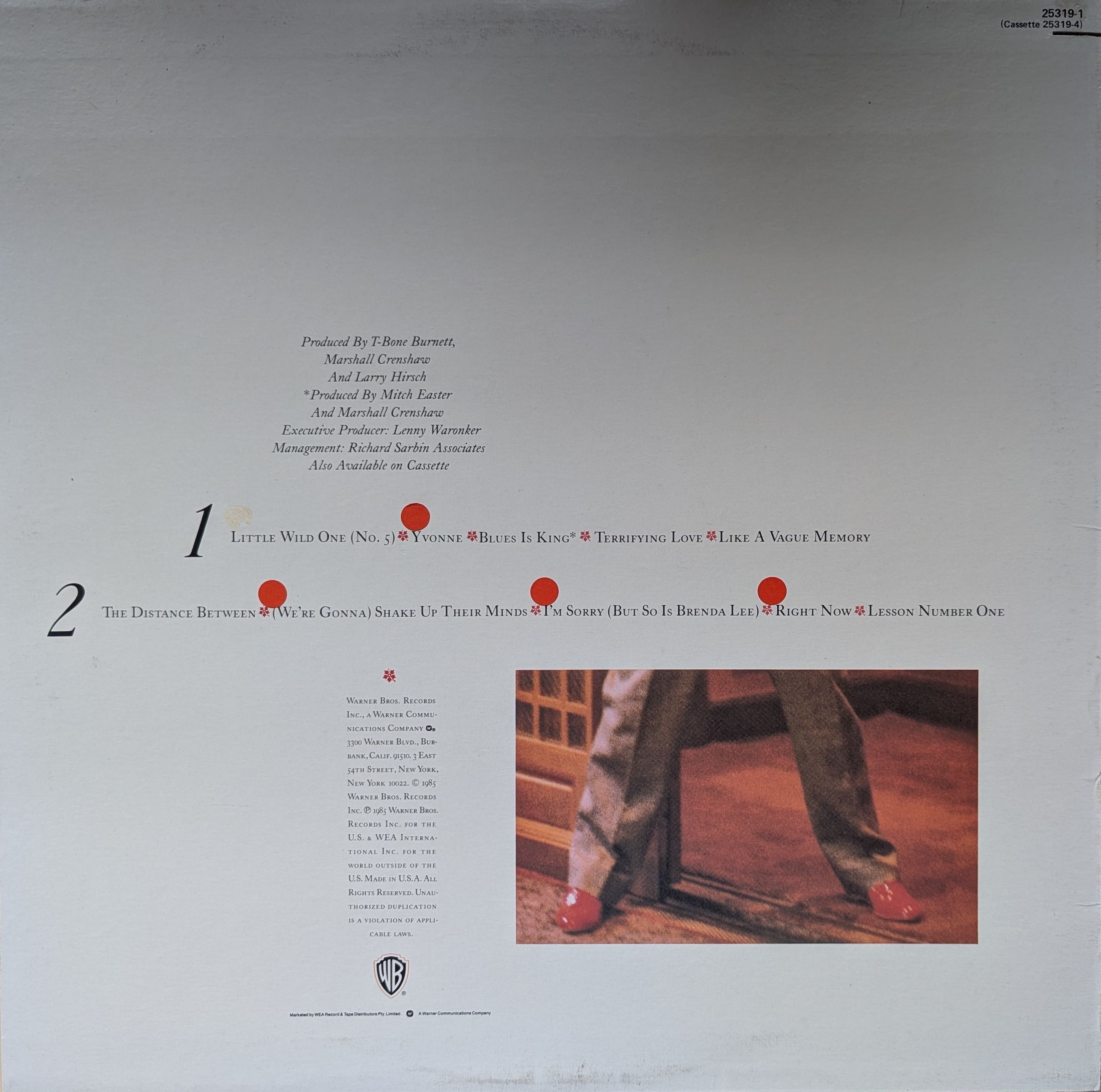 Marshall Crenshaw - Downtown Vinyl LP (Used)