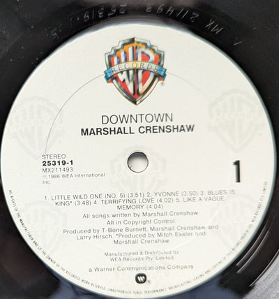 Marshall Crenshaw - Downtown Vinyl LP (Used)