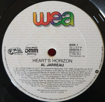 Al Jarreau - Heart's Horizon Vinyl LP (Used)
