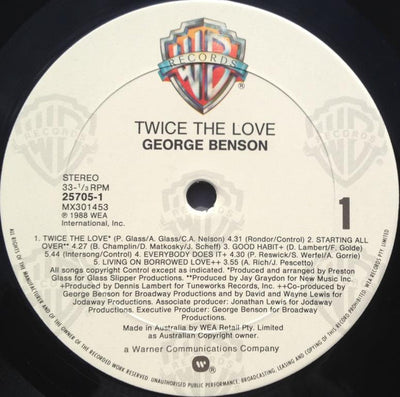 George Benson - Twice The Love Vinyl LP (Used)