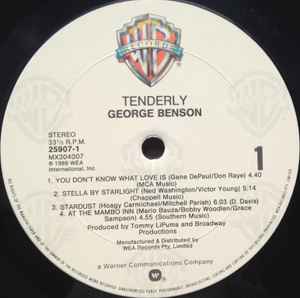 George Benson - Tenderly Vinyl LP (Used)