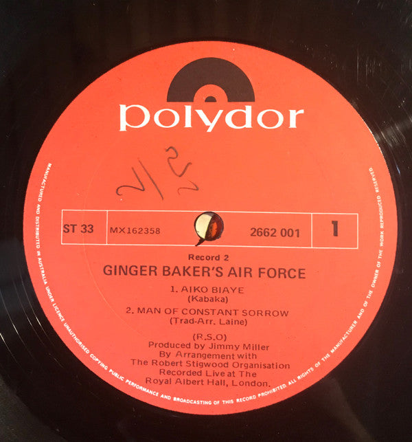 Ginger Baker's Air Force - Ginger Baker's Air Force Vinyl 2LP (Used)