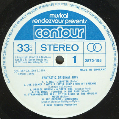 Various Artists - Fantastic Original Hits Vinyl LP (Used)