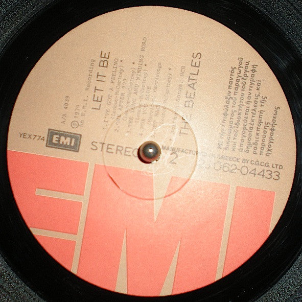 Beatles - Let It Be Greek Vinyl LP (Used)