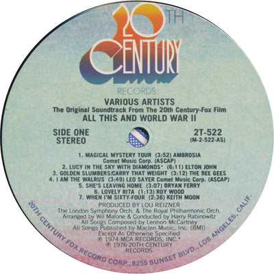 Soundtrack - All This And World War II Vinyl 2LP (Used)