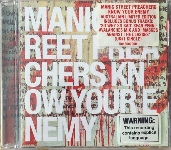 Manic Street Preachers - Know Your Enemy CD