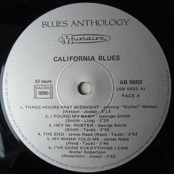 Various Artists - California Blues Vinyl LP (Used)